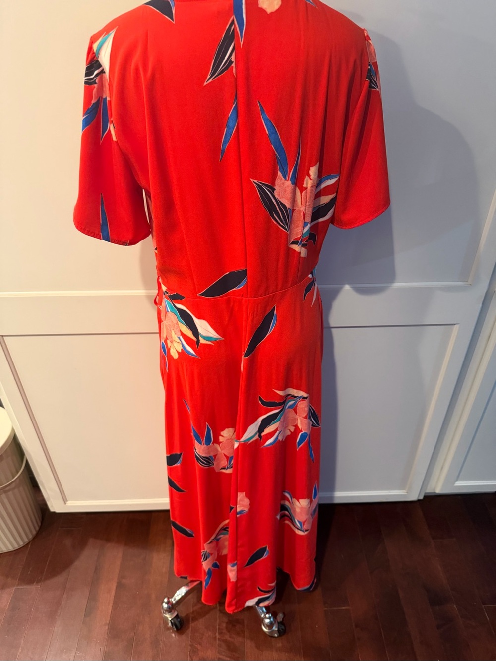 a new day Red Floral Wrap Maxi Dress - Picture 3 of 6